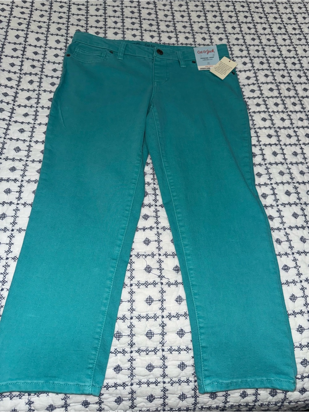 Cat & Jack Teal Straight-Leg Women’s Jeans